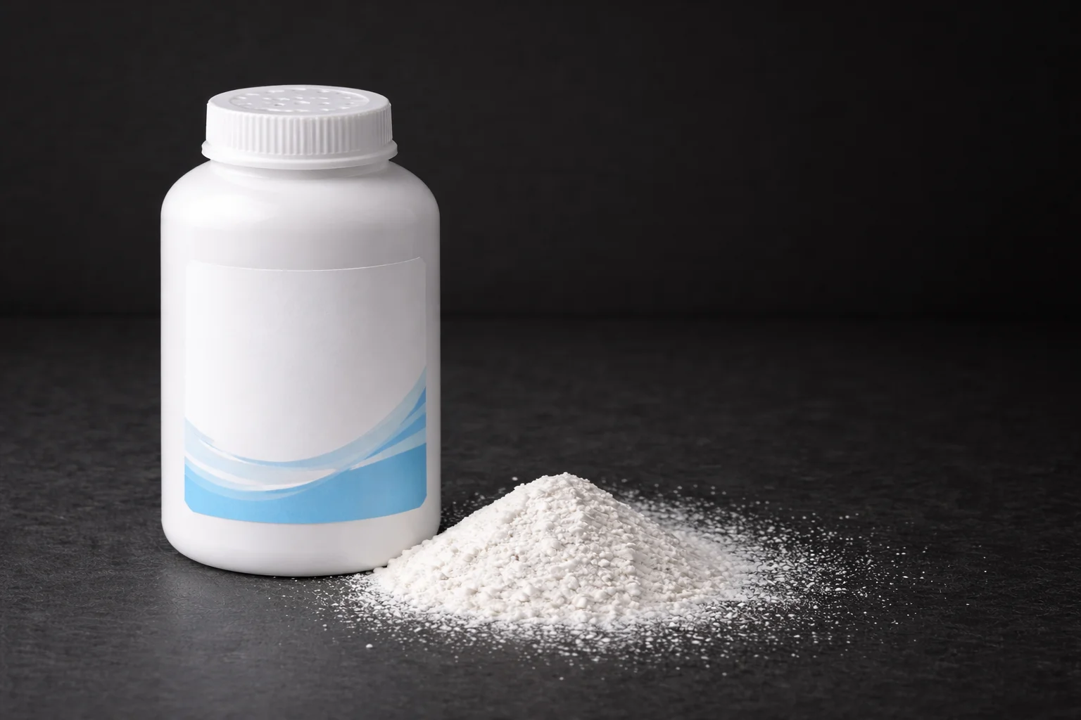 An image of generic talcum powder in a bottle to showcase how Clay Travis Law can help your case.